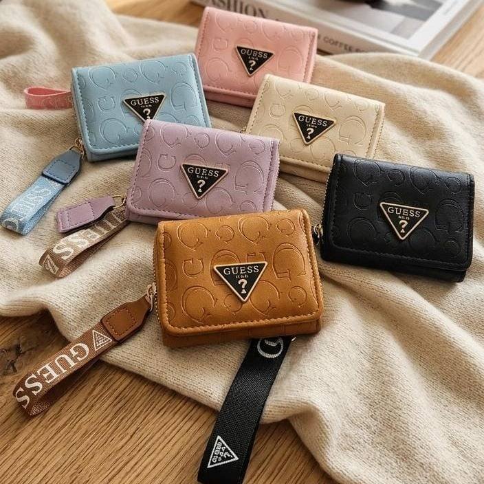 MONEDERO DOBLE ZIPPER GUESS