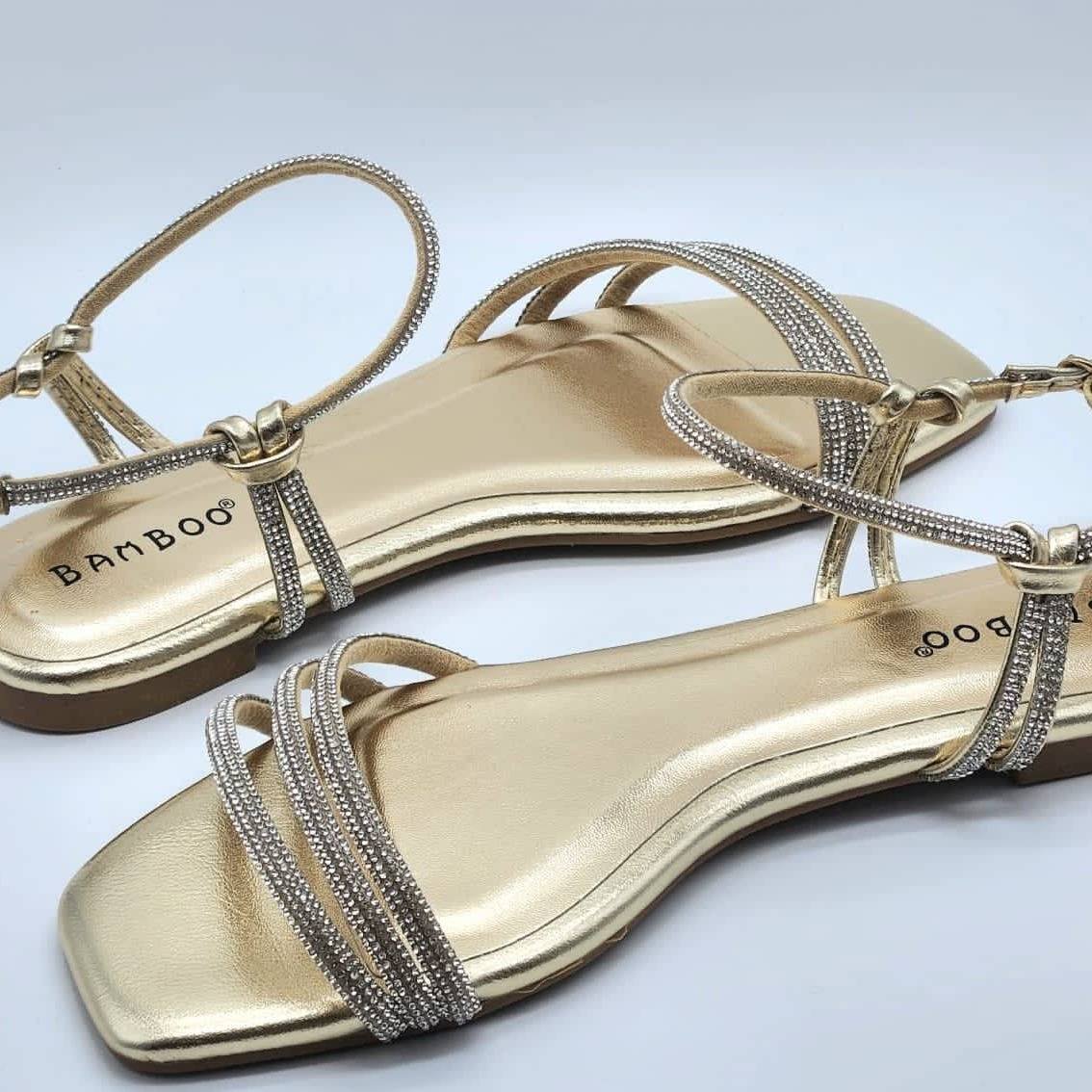 SANDALIAS CORREA BRILLANTES