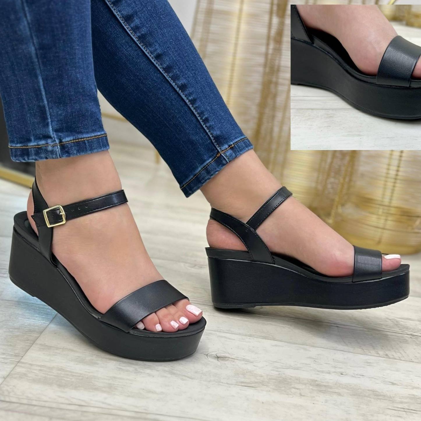 SANDALIA PLATAFORMA NAPA TURIM- NEGRO 01